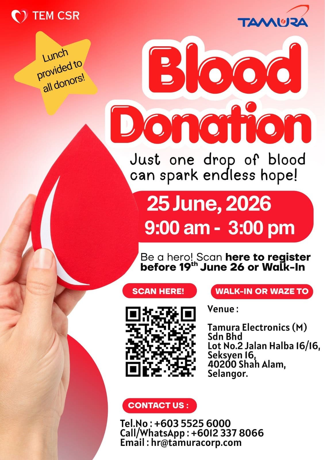 Read more about the article Blood Donation Campaign June 2026